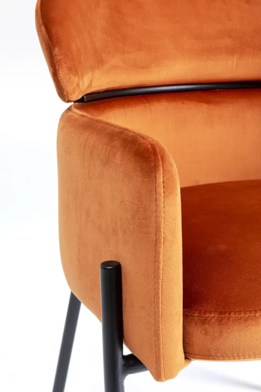 KARE Armlehnstuhl Alexia Velvet Orange