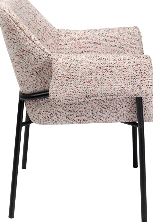 KARE Armlehnstuhl Bess Beige Flitter