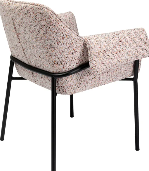 KARE Armlehnstuhl Bess Beige Flitter