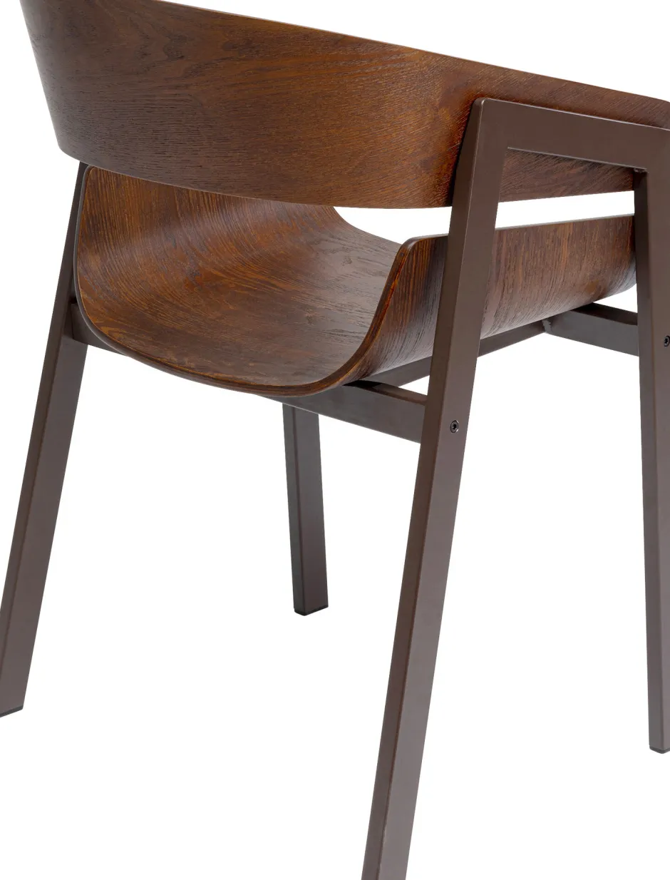 KARE Armlehnstuhl Biarritz Braun