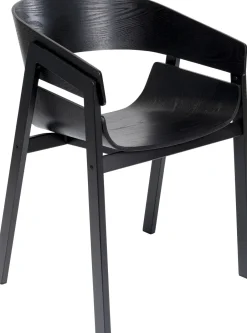 KARE Armlehnstuhl Biarritz Schwarz