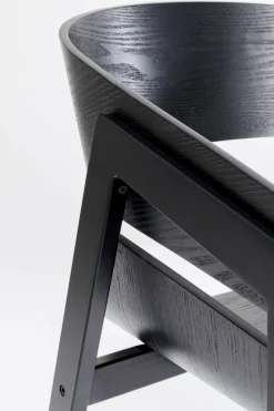 KARE Armlehnstuhl Biarritz Schwarz