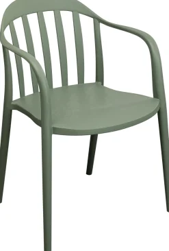 KARE Armlehnstuhl Flores Graugrün