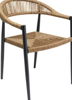 KARE Armlehnstuhl Palma Nature