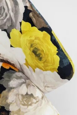 KARE Armlehnstuhl Peony Flower Gelb