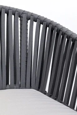 KARE Armlehnstuhl Santanyi Dunkelgrau