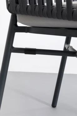 KARE Armlehnstuhl Santanyi Dunkelgrau