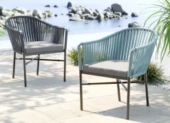 KARE Armlehnstuhl Santanyi Dunkelgrau