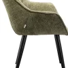 KARE Armlehnstuhl Thelma Melange Grün