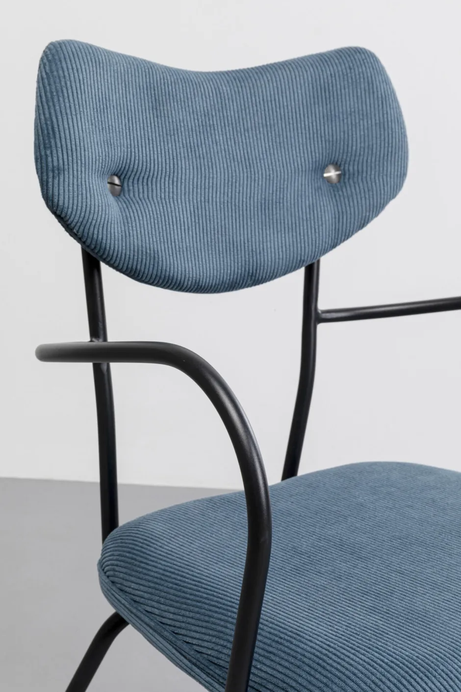 KARE Armlehnstuhl Viola Blau