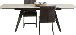 KARE Ausziehtisch Amsterdam Dunkel 160(40+40)x90cm