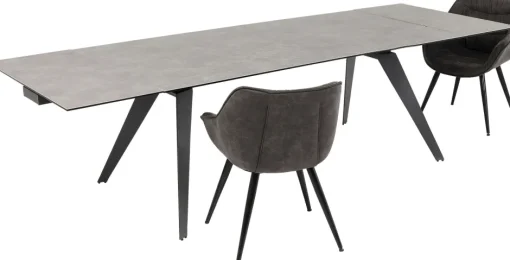 KARE Ausziehtisch Amsterdam Dunkel 200(45+45)x100cm