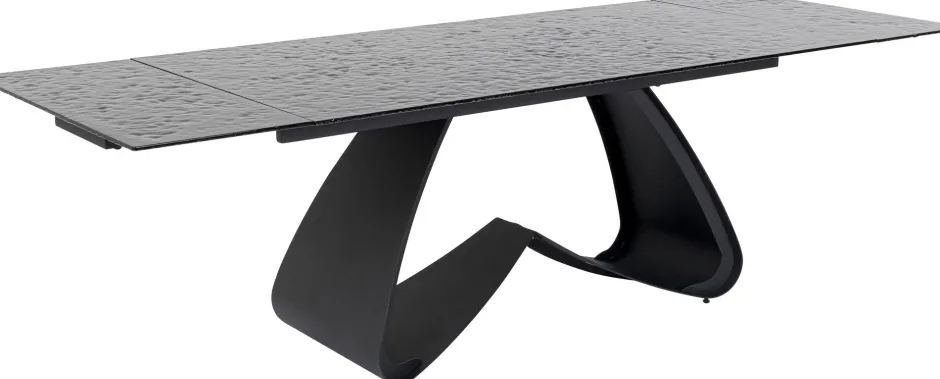 KARE Ausziehtisch Bellagio Glas 180(40+40)x95cm