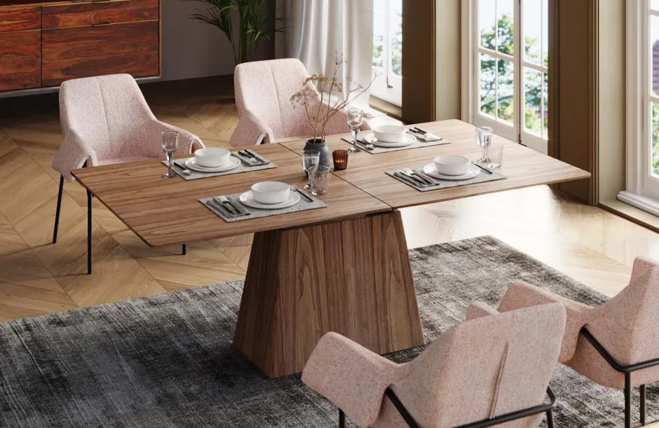 KARE Ausziehtisch Benvenuto Walnut