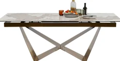 KARE Ausziehtisch Connesso Brass 200(+60)x90cm