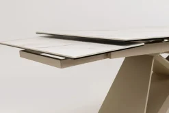 KARE Ausziehtisch Nelly Greige 180(40+40)x90cm