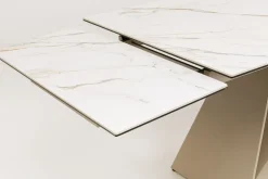 KARE Ausziehtisch Nelly Greige 180(40+40)x90cm