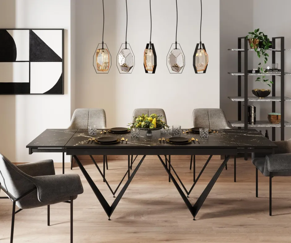 KARE Ausziehtisch Sandra 180(40+40)x90cm