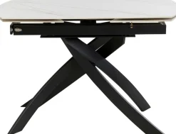 KARE Ausziehtisch Twist Onyx 120(30+30)x90cm