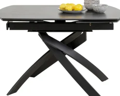 KARE Ausziehtisch Twist Schwarz 120(30+30)x90cm