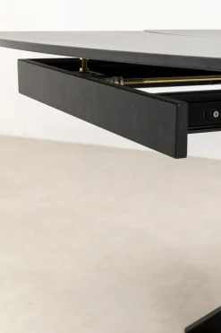 KARE Ausziehtisch Twist Schwarz 120(30+30)x90cm