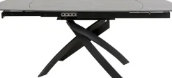KARE Ausziehtisch Twist Schwarz 120(30+30)x90cm