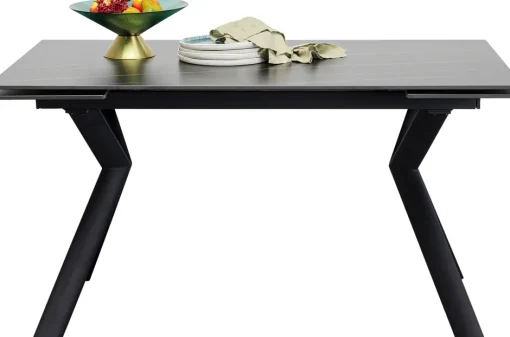 KARE Ausziehtisch Xenia Schwarz 140(+30+30)x80cm