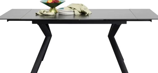 KARE Ausziehtisch Xenia Schwarz 140(+30+30)x80cm