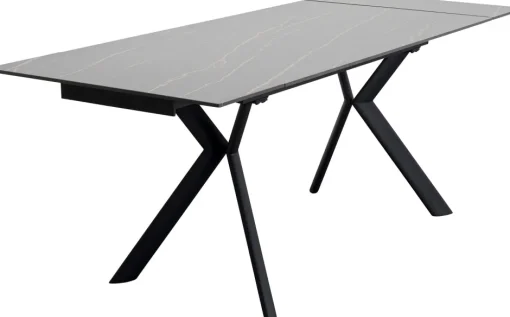 KARE Ausziehtisch Xenia Schwarz 140(+30+30)x80cm
