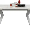 KARE Ausziehtisch Xenia Weiß 140(+30+30)x80cm