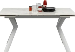 KARE Ausziehtisch Xenia Weiß 140(+30+30)x80cm