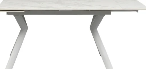KARE Ausziehtisch Xenia Weiß 140(+30+30)x80cm