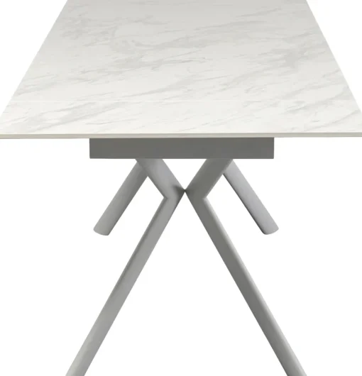 KARE Ausziehtisch Xenia Weiß 140(+30+30)x80cm
