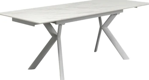 KARE Ausziehtisch Xenia Weiß 140(+30+30)x80cm