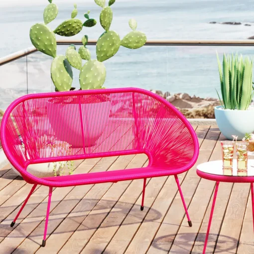 KARE Bank Acapulco Mono Pink