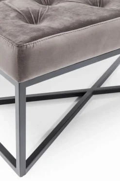 KARE Bank Crossover Grau Schwarz 150x40cm