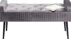 KARE Bank Lofty Grau Schwarz