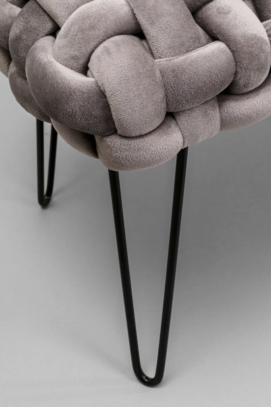 KARE Bank Weave Grau 128cm