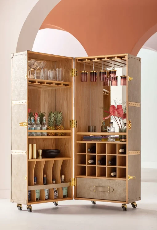 KARE Barschrank West Coast Mobile 60x154cm