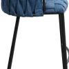 KARE Barstuhl Saluti Blau 77cm