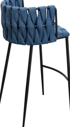 KARE Barstuhl Saluti Blau 77cm