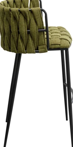 KARE Barstuhl Saluti Dunkelgrün 77cm