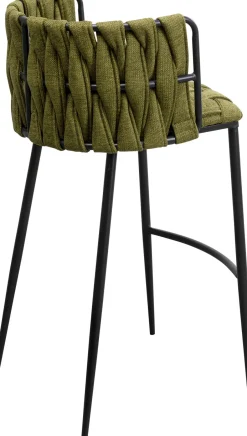 KARE Barstuhl Saluti Dunkelgrün 77cm