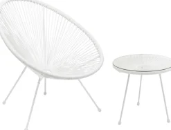 KARE Beistelltisch Acapulco Mono Weiß