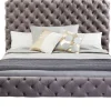 KARE Bett Desire Hoch Silbergrau 180x200 cm