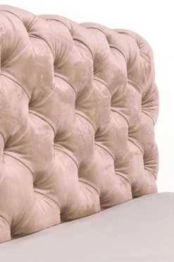 KARE Bett Desire Velvet Ecru 160x200cm