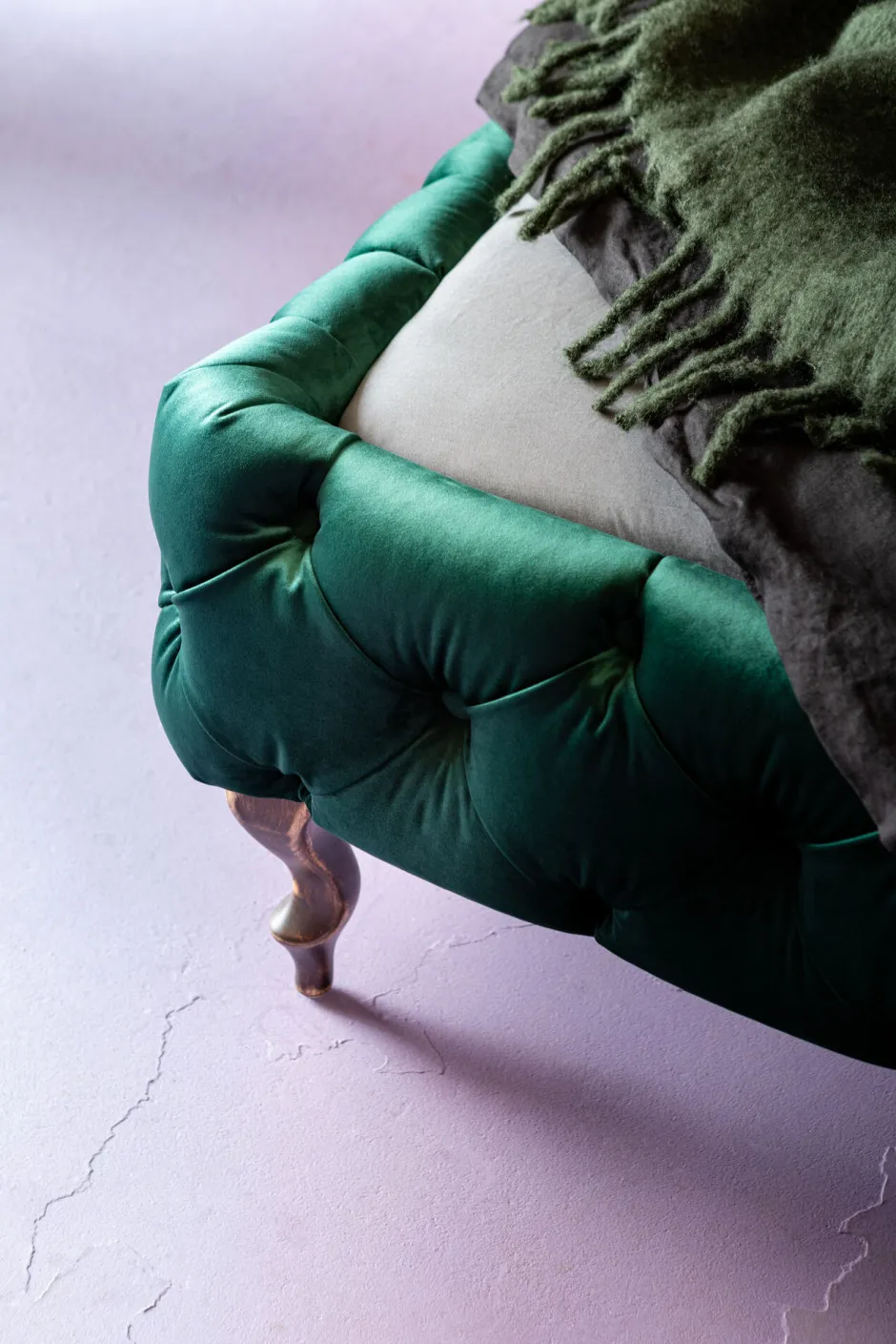 KARE Bett Desire Velvet Grün 180x200cm