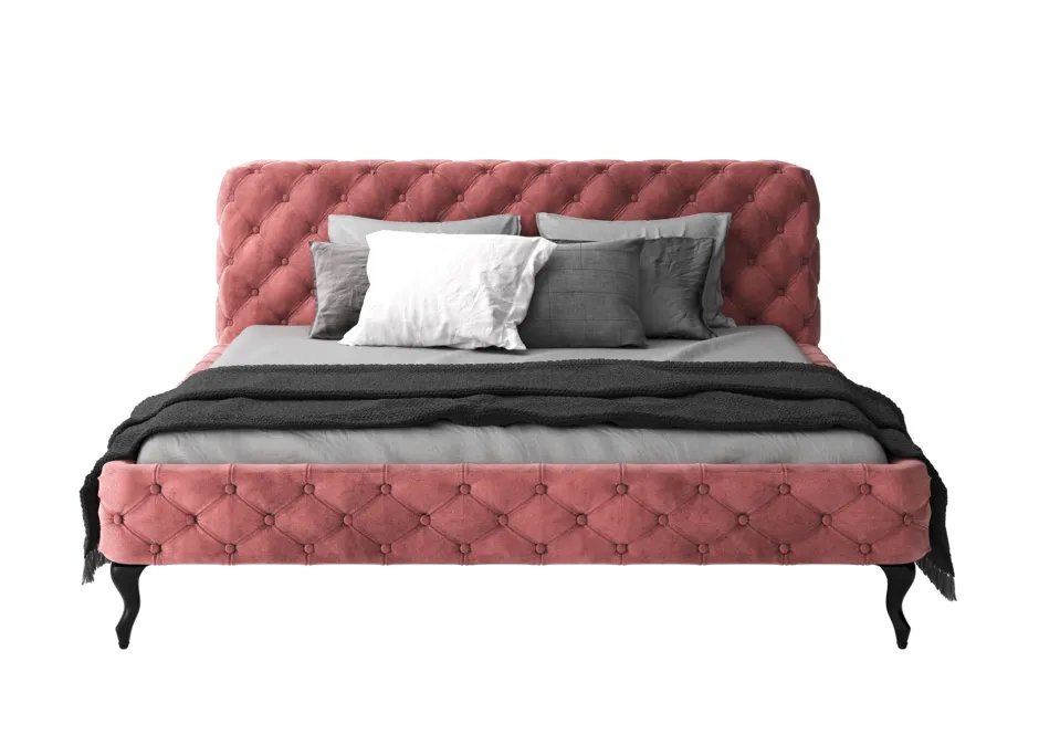 KARE Bett Desire Velvet Rose 180x200cm