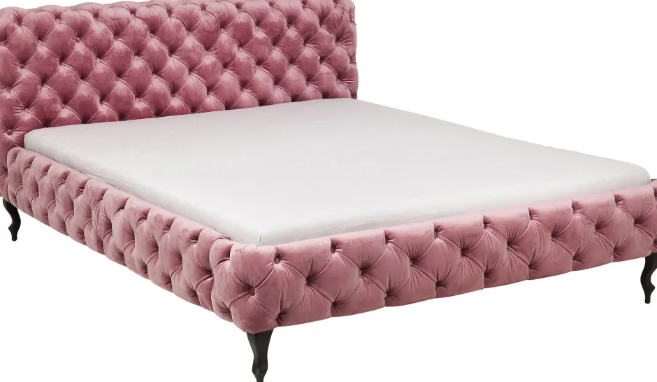 KARE Bett Desire Velvet Rose 180x200cm
