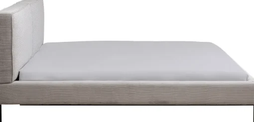 KARE Bett East Side Cord Grau 180x200cm